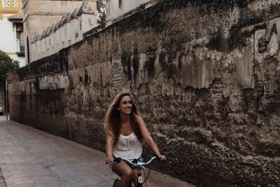 Bike rental day - What you get with your rental: lock, water, and baby seats