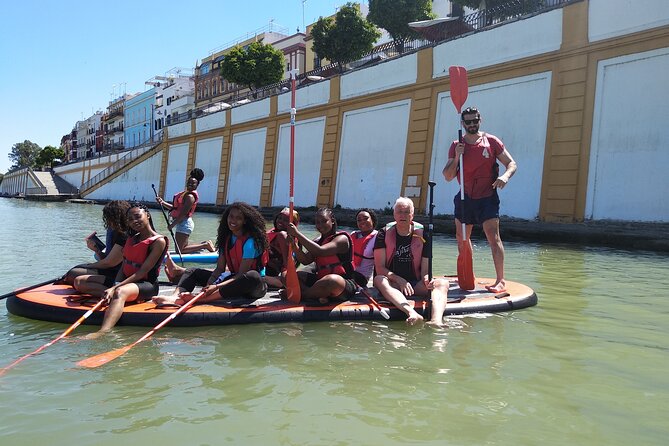 Gigant paddle surf in Seville - Photo report and exclusive video: the souvenir part handled for you