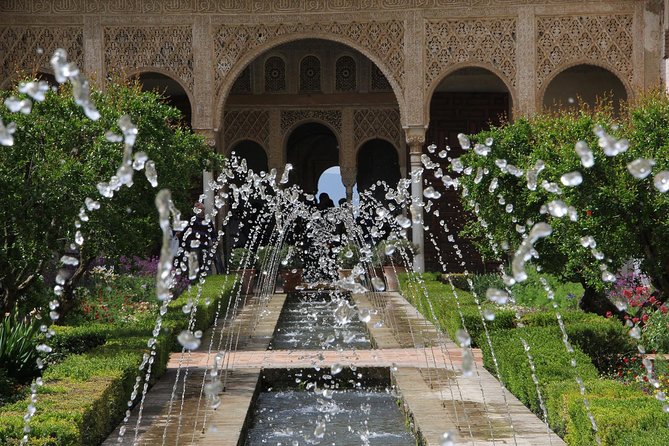 Granada Day Trip from Seville with Skip-the-line Alhambra Access - Generalife Gardens and Alcazaba: gardens with city views