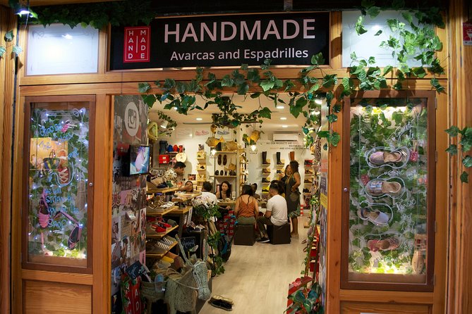 Make Authentic Espadrilles in Seville - Stop 3: stitching and learning the lacing method that gives the shoe its character