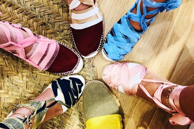 Make Authentic Espadrilles in Seville - Stop 2: picking materials, colors, and the look you want