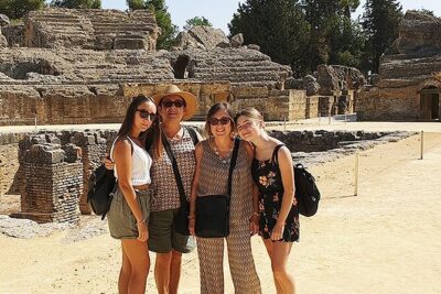 Private hald day tour to the historic roman city of Italica - Stop 1: Anfiteatro de Italica, Mosaics, and the Power of Two Emperors