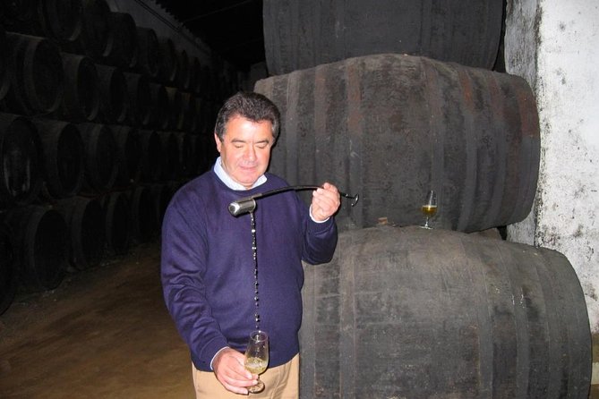 Private wine tour to Jerez de la Frontera - Entering the First Winery: Big-Scale Sherry in Cathedral-Style Architecture