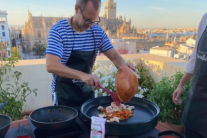 Sevilla: Rooftop Paella Cooking Class & 30-minute expert Q&A - Recipes to take home (and the smart part about that)