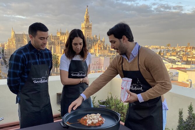 Sevilla: Rooftop Paella Cooking Class & 30-minute expert Q&A - Price and value: is $214.14 per person worth it?