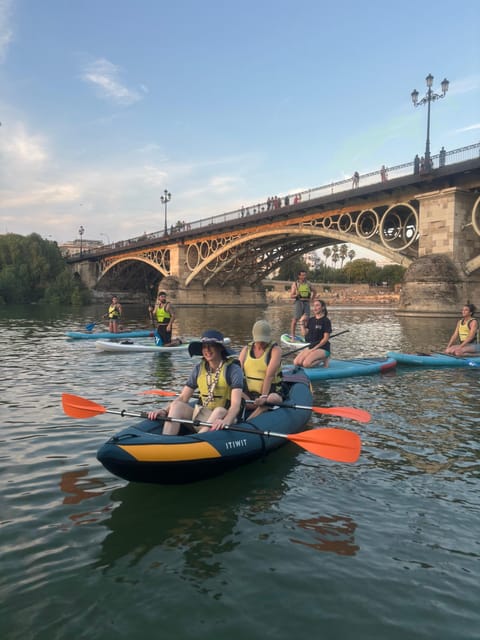 Seville: 1.5 hour Kayak Excursion - From Puente de Isabel II to Torre Sevilla: the city views you can’t get any other way