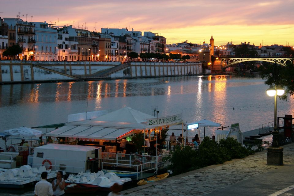 Seville: 2.5-Hour Evening Electric Bike Tour - Plaza de España at night: light, reflections, and photo-ready angles