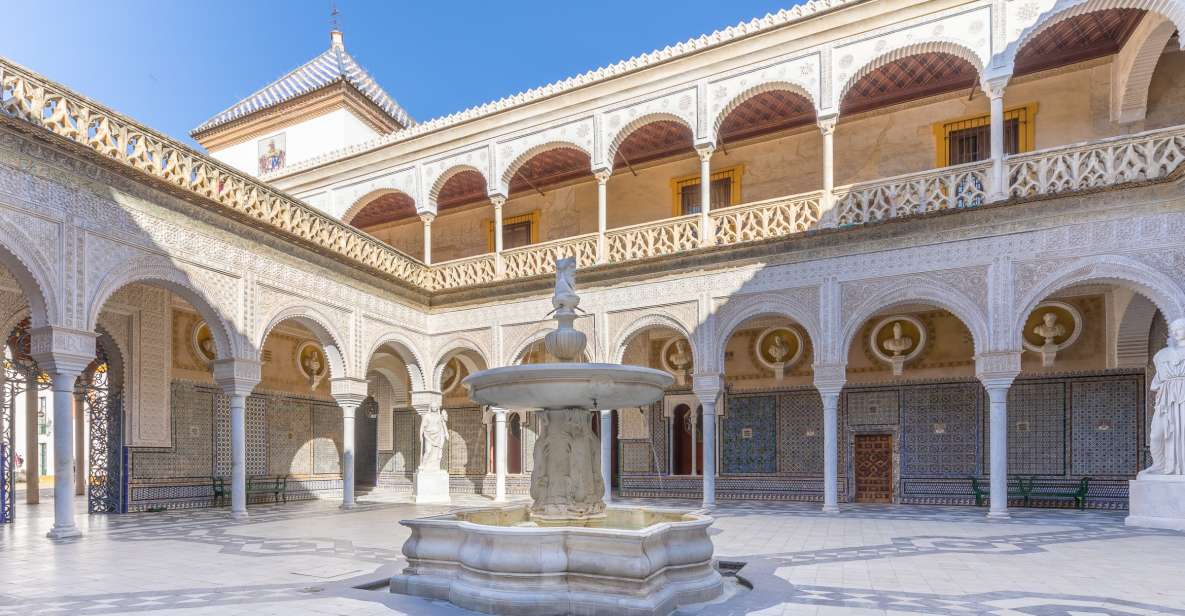 Seville: Casa de Pilatos Ground Floor Entry Ticket - The courtyard route: Roman emperors, fountains, and tiled harmony