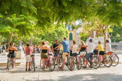 Seville City Bike Tour: Top Seville's Monuments - Getting going at Topsegway and settling into the ride