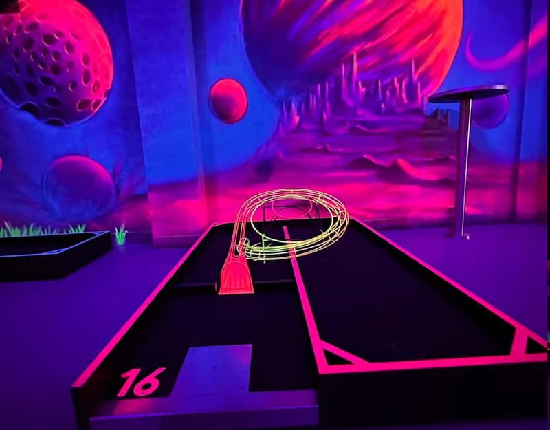 Seville: Indoor UV 18 hole Minigolf Experience - What you get with your ticket (and what you’ll bring)