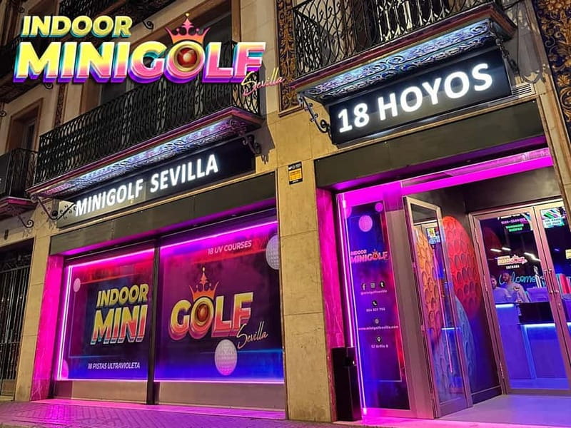 Seville: Indoor UV 18 hole Minigolf Experience - Finding the indoor course near the Setas