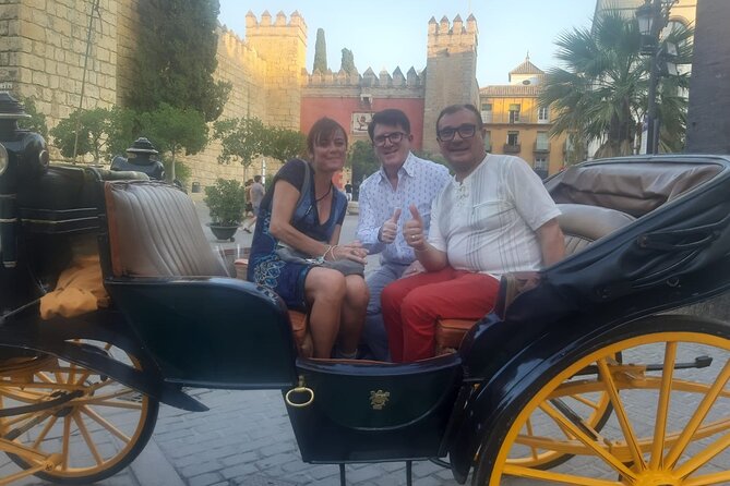 Seville Palaces: Dueñas Palace and Pilate House Tour - Plaza de España by horse-drawn carriage: what to watch for