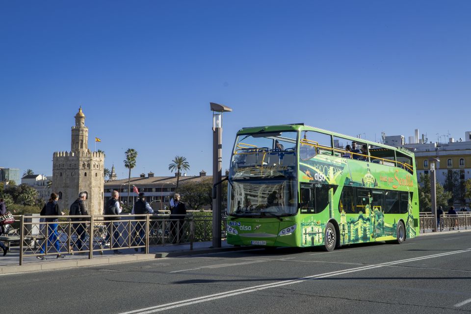 Seville: Panoramic Cruise, Hop-On-Hop-Off Bus & Walking Tour - Maria Luisa Parc and Plaza España: the 10:00 option