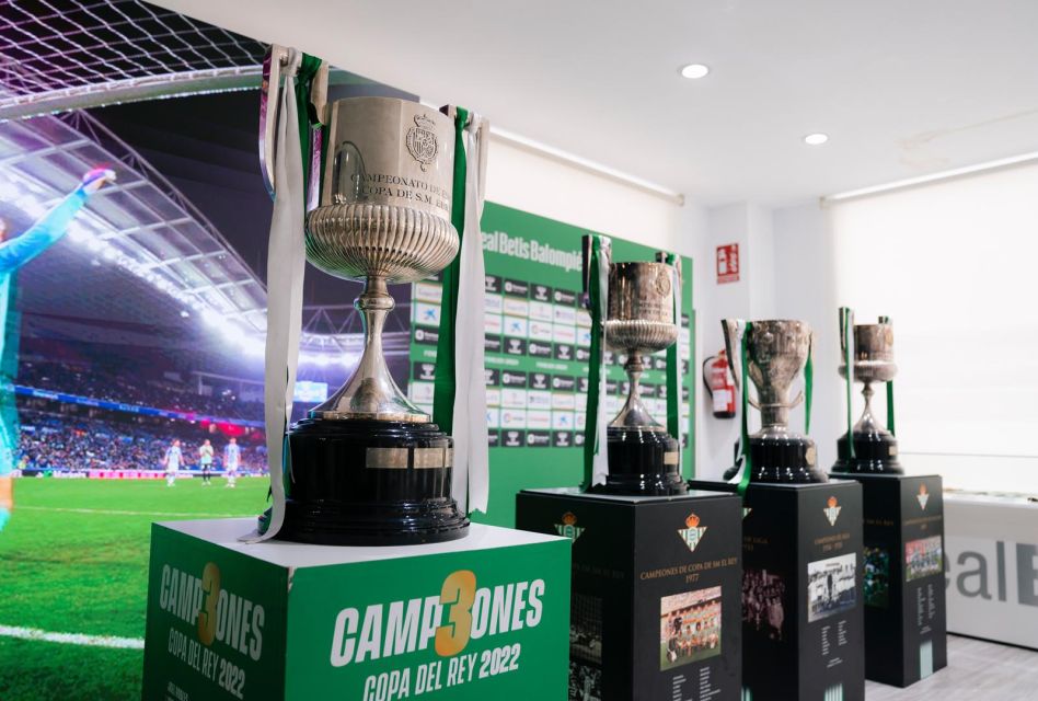 Seville: Real Betis Tour at the La Cartuja Stadium - The Tunnel and the Betis trophy exhibition: where photos meet the club story
