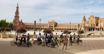 Seville: Relaxing City Bike Tour with a Tour Guide - Plaza Santa Cruz: the old quarter that sets the tone