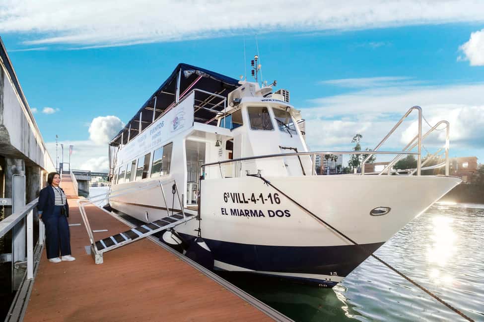 Seville: Restaurant boat ride on the Guadalquivir River with lunch/dinner - Key highlights to know before you go