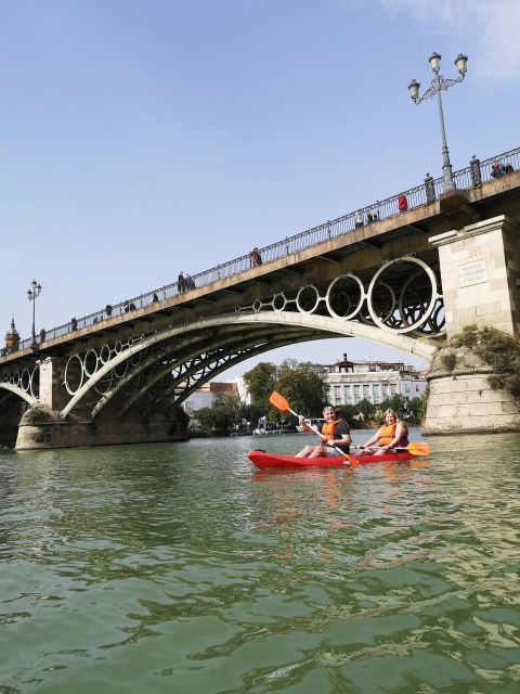 Seville:Guadalquivir River Kayak Tour - The Best Part: Paddling Past Triana and Getting the Hang of It