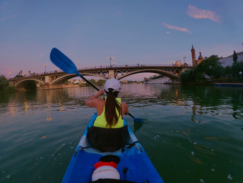 Sunset Kayak: Historic Seville, Triana and La Cartuja - Torre del Oro to the Triana side: the skyline you’ll actually remember