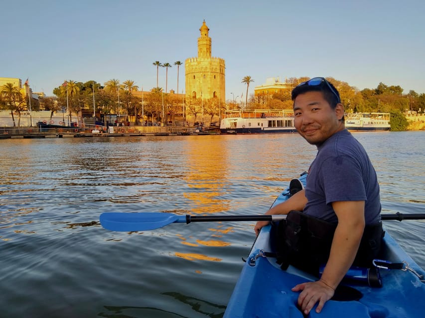 Sunset Kayak: Historic Seville, Triana and La Cartuja - Safety and comfort: calm water, gear, and staying dry